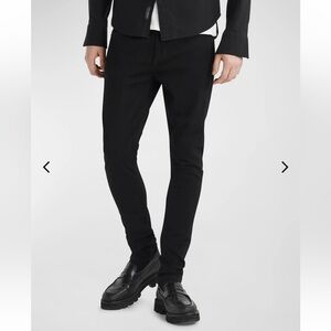 RAG & BONE Standard Issue Fit 1 Skinny Leg Black Jeans Size 30